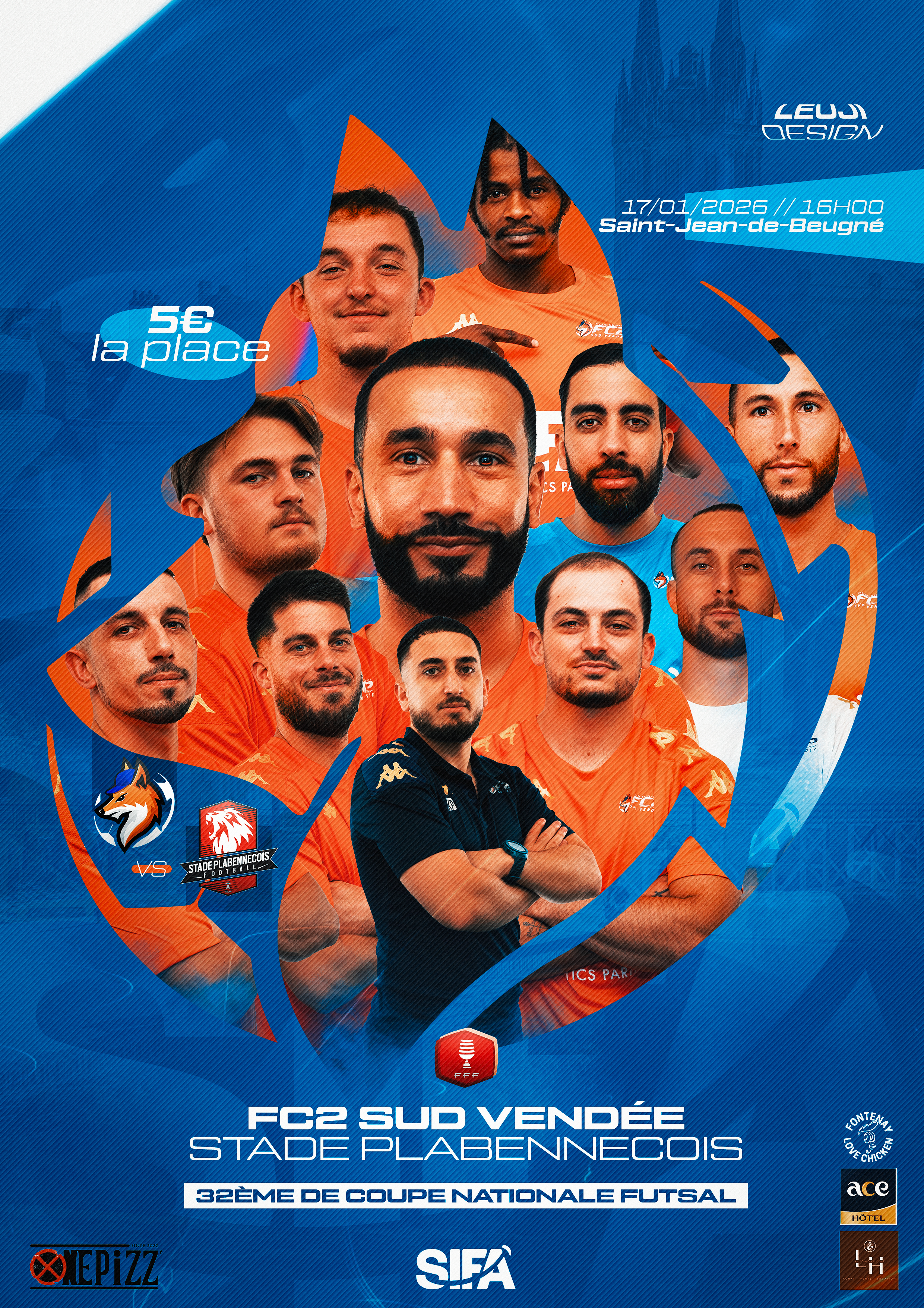 FC2 Sud Vendée vs Stade Plabennecois, Coupe Nationale Futsal