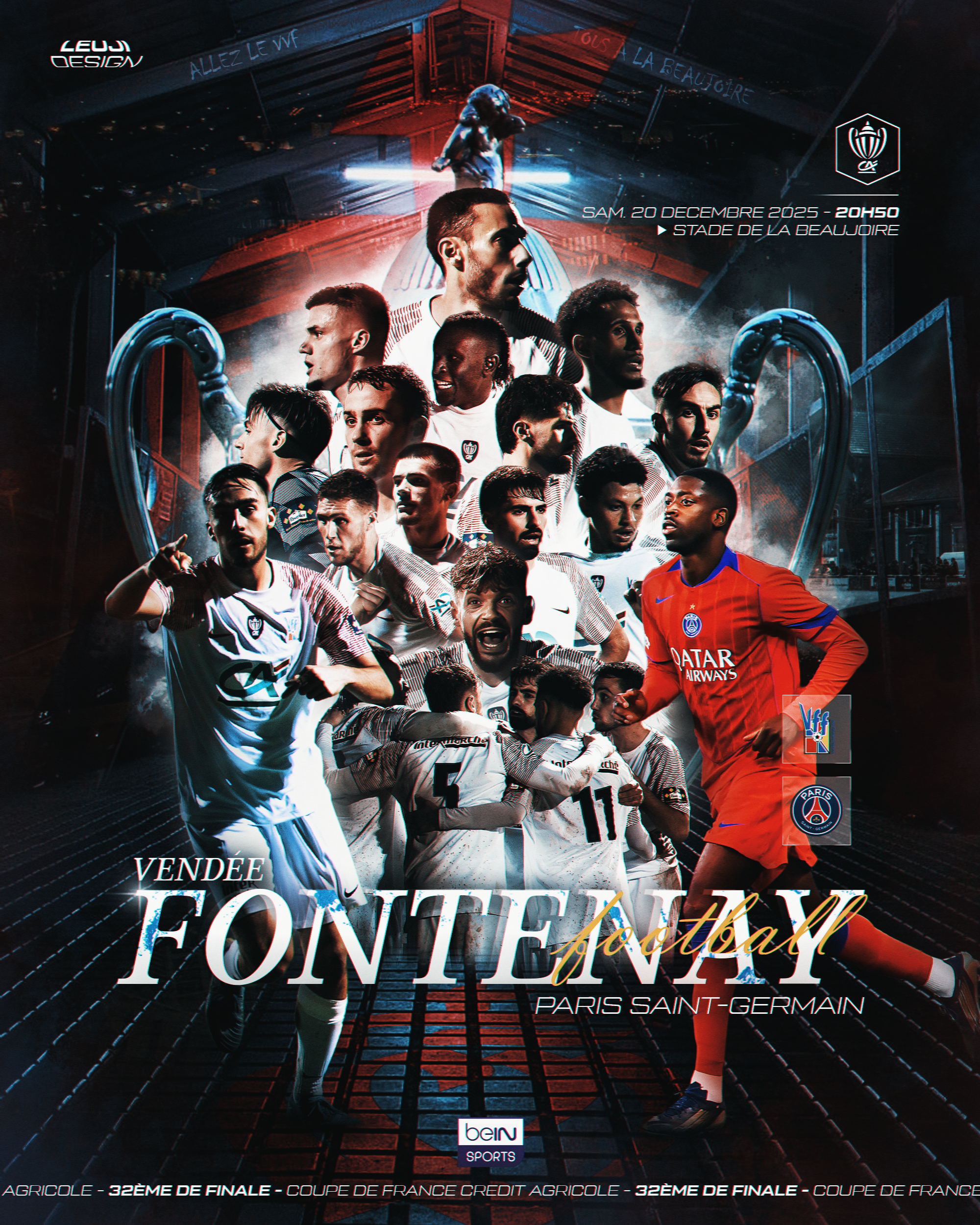 Vendée Fontenay vs Paris Saint-Germain, Coupe de France 32ème de Finale