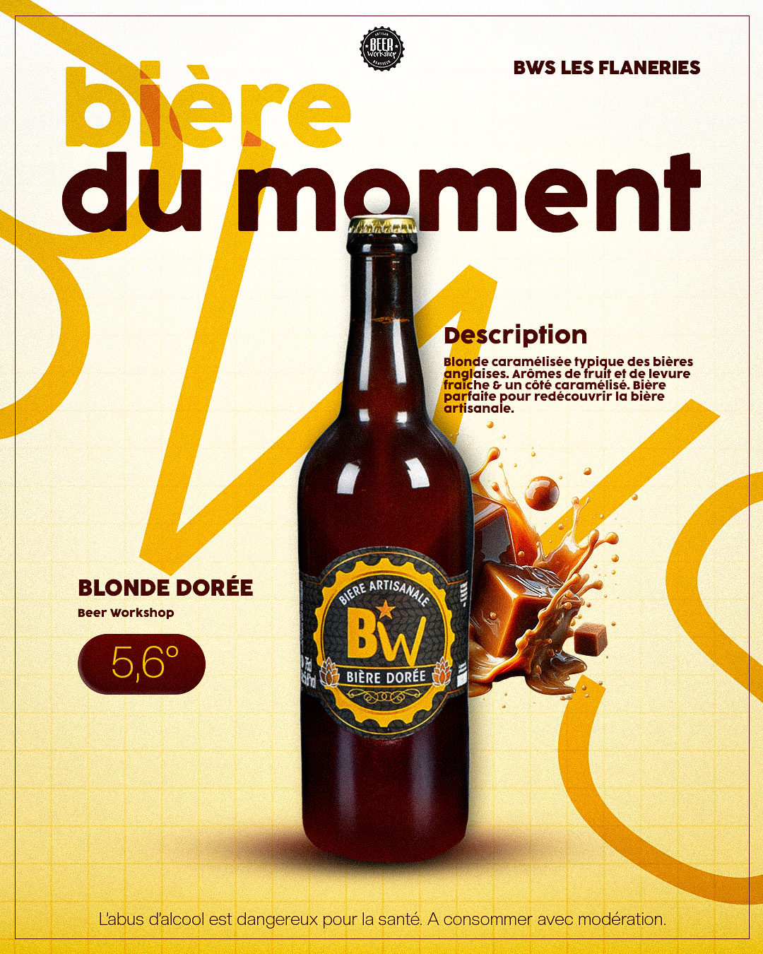 Bière du Moment, BWS Les Flaneries — Blonde Dorée