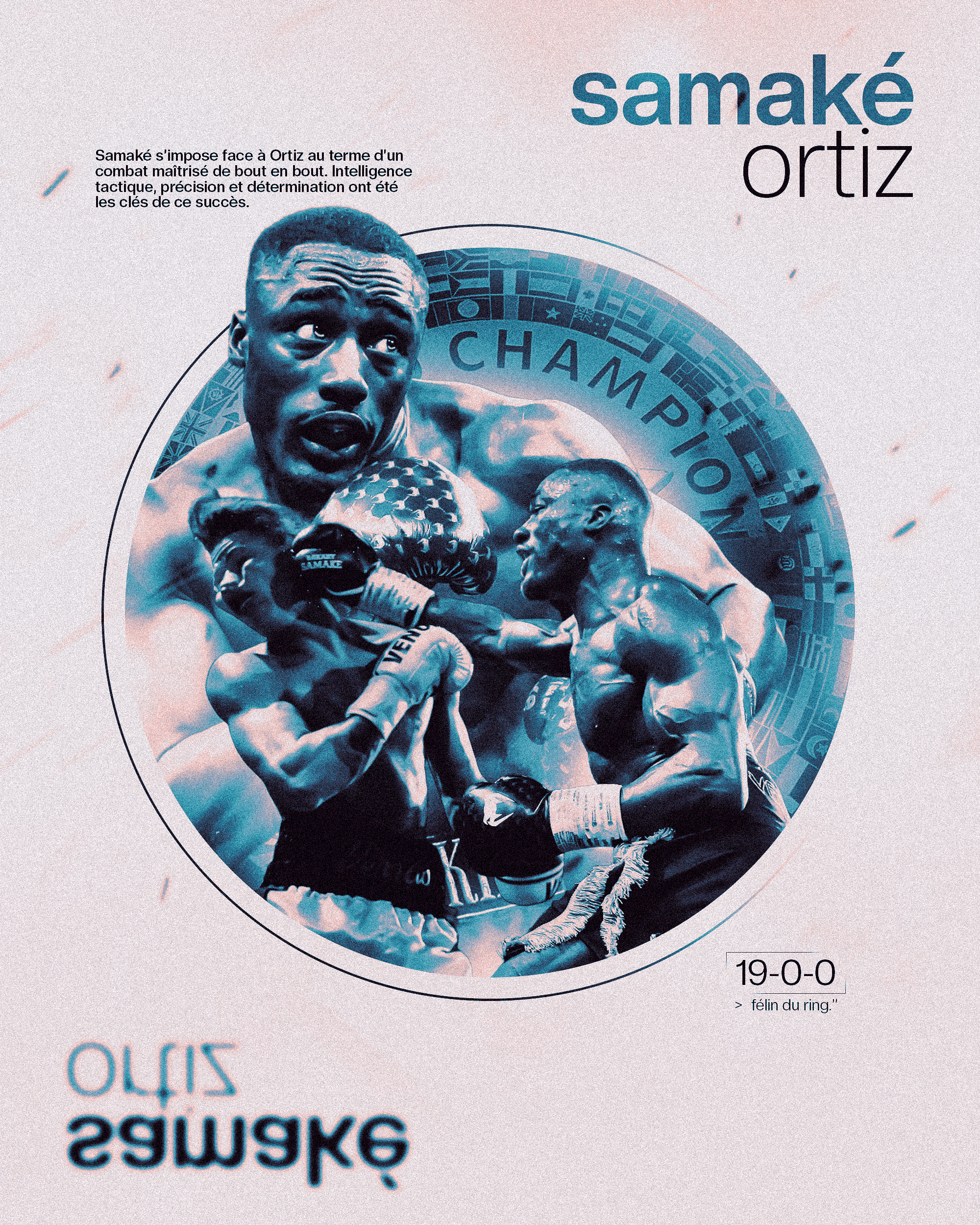 Samaké vs Ortiz, Affiche Boxe